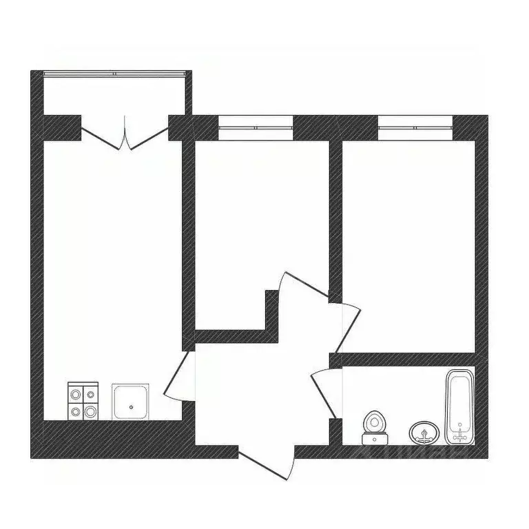 2-к кв. Нижегородская область, Нижний Новгород д. Анкудиновка, ул. ... - Фото 2