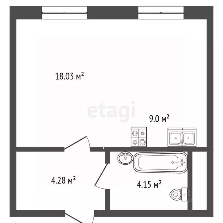 Студия Ханты-Мансийский АО, Ханты-Мансийск ул. Елены Сагандуковой, ... - Фото 2