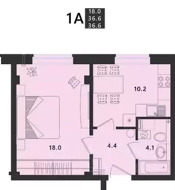 1-к кв. Псковская область, Псковский район, Завеличенская волость, д. ... - Фото 1