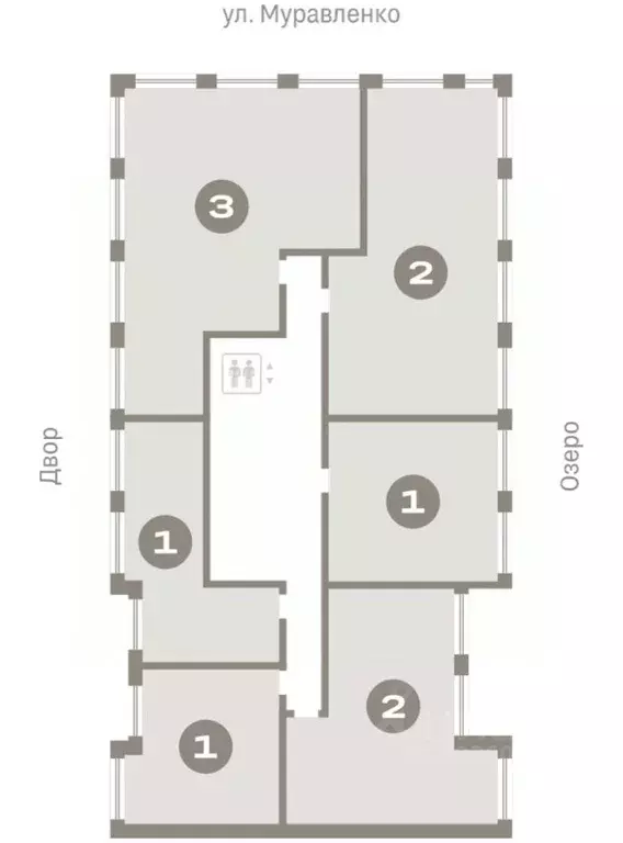 1-к кв. Тюменская область, Тюмень ул. Муравленко, 9/2 (43.24 м) - Фото 2