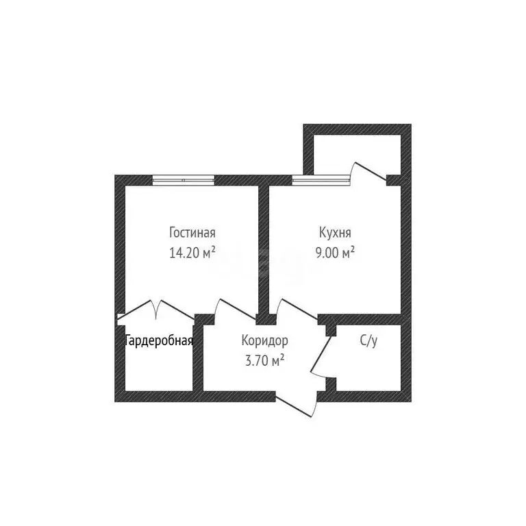 1-комнатная квартира: посёлок Берёзовый, улица имени А.Н. Лодыгина, 1 ... - Фото 1