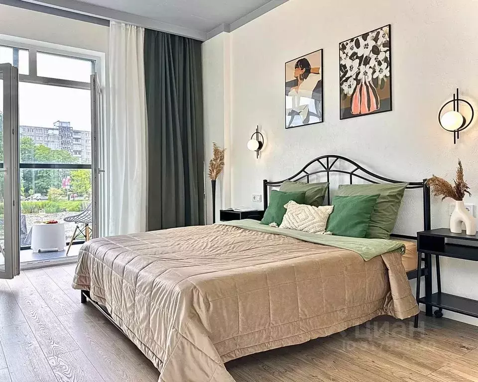 1-к кв. Калининградская область, Калининград Октябрьская ул., 12 (42.0 ... - Фото 1