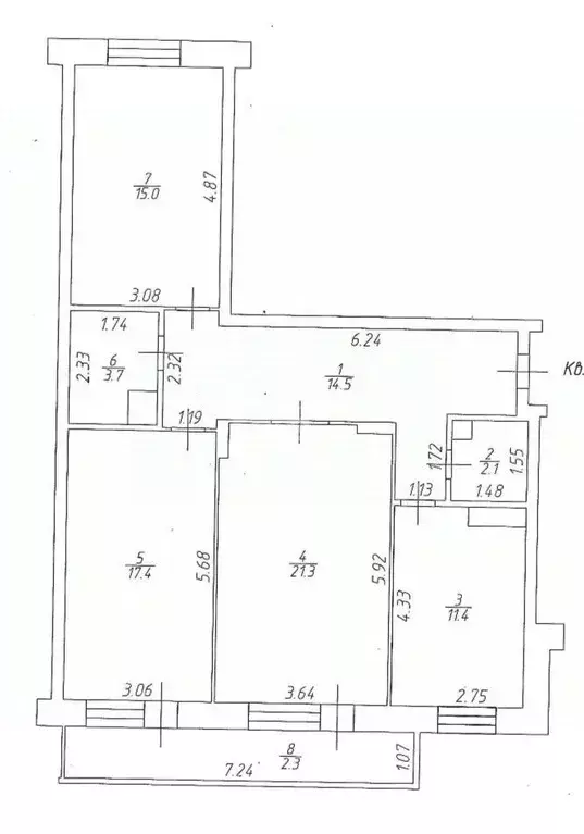 3-к кв. Татарстан, Альметьевск просп. Изаила Зарипова, 35 (90.0 м) - Фото 1