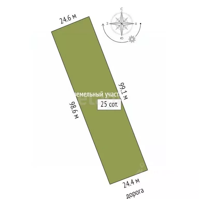 Участок в Башкортостан, Стерлитамакский район, с. Буриказганово ул. ... - Фото 2