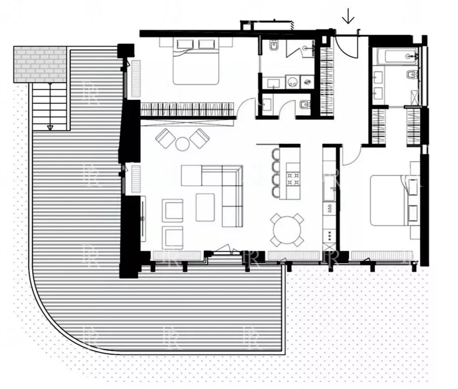 3-к кв. Москва ул. Братьев Фонченко, 1к4 (144.0 м) - Фото 2