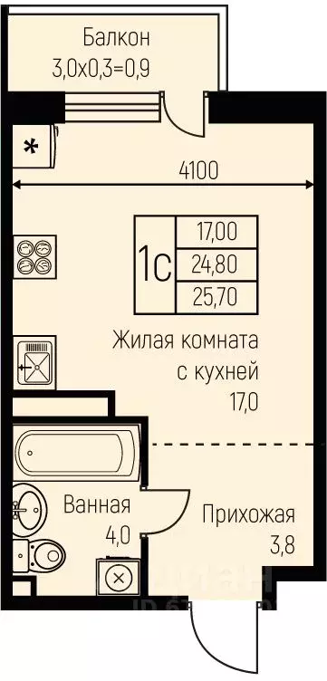 Студия Краснодарский край, Краснодар пос. Березовый, пос. Прогресс, ... - Фото 1