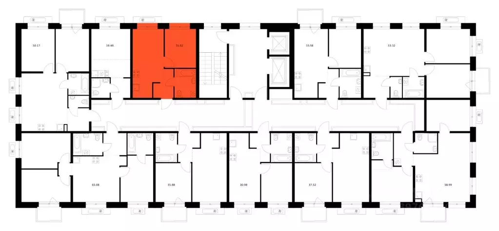 1-к кв. Бурятия, Улан-Удэ Советская ул., 9 (31.02 м) - Фото 2