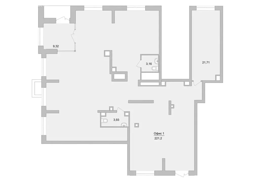 Офис (221.2 м) - Фото 1