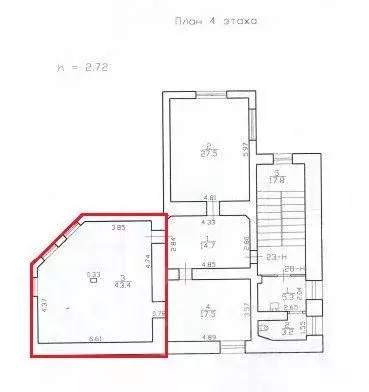 Офис в Санкт-Петербург наб. Обводного Канала, 92 (43 м) - Фото 1