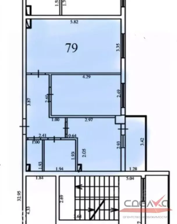 3-к кв. Севастополь ул. Летчиков, 6 (56.3 м) - Фото 2
