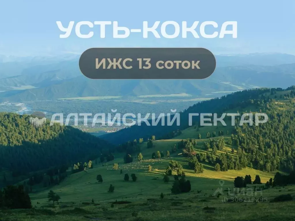 Участок в Алтай, Усть-Коксинский район, с. Усть-Кокса Вишневая ул., 2 ... - Фото 0