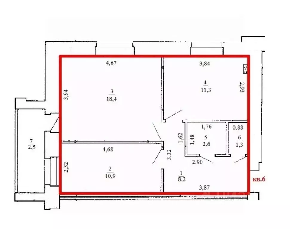 2-к кв. Костромская область, Кострома ул. Экскаваторщиков, 52 (52.7 м) - Фото 2