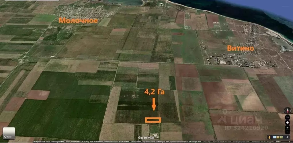 Участок в Крым, Сакский район, Штормовское с/пос, с. Хуторок ул. ... - Фото 1