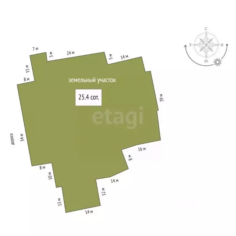 Участок в Тамбовская область, Тамбов Октябрьская ул., 43 (25.4 сот.) - Фото 1