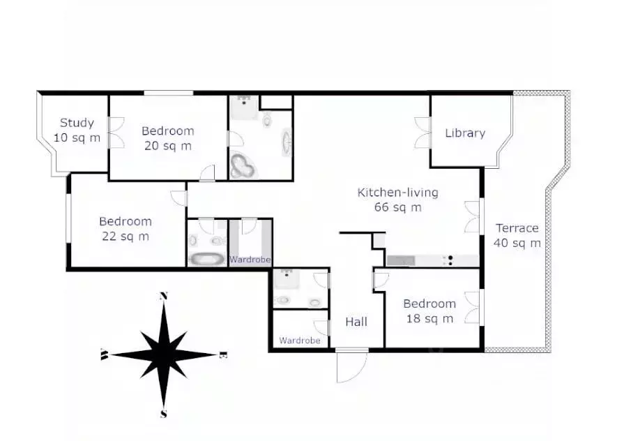 5-к кв. Москва Береговая ул., 4К3 (225.0 м) - Фото 1