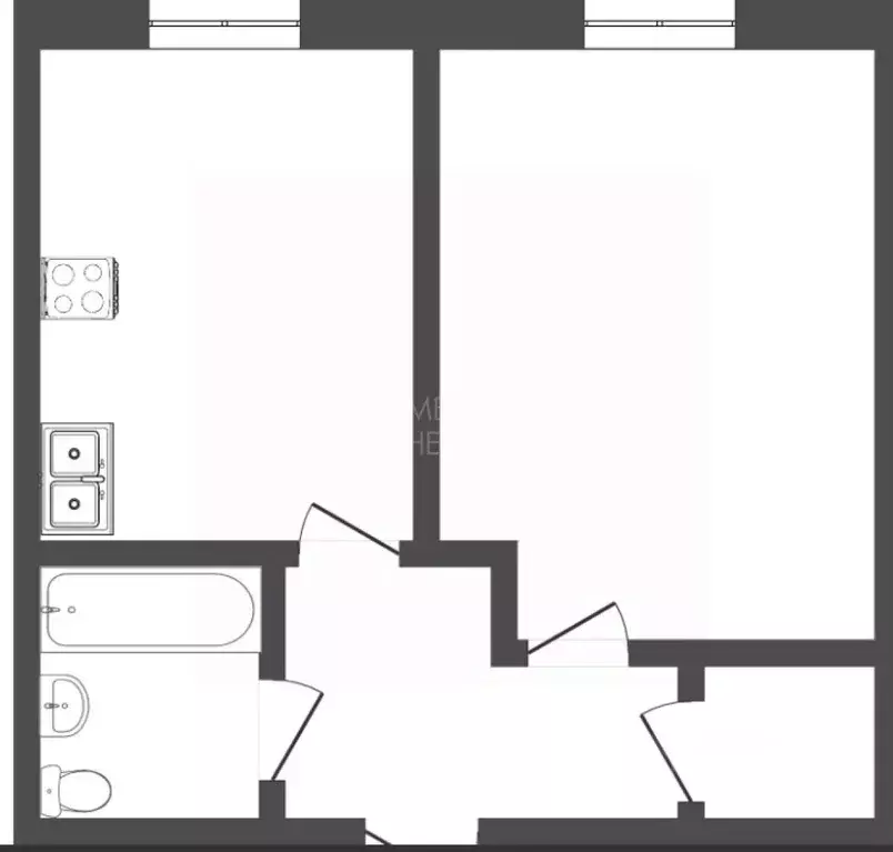 1-к кв. Тюменская область, Тюмень ул. Газовиков, 73к1 (47.2 м) - Фото 1