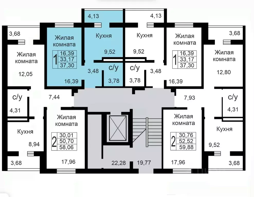1-к кв. Калужская область, Калуга ул. Минская (37.3 м) - Фото 0