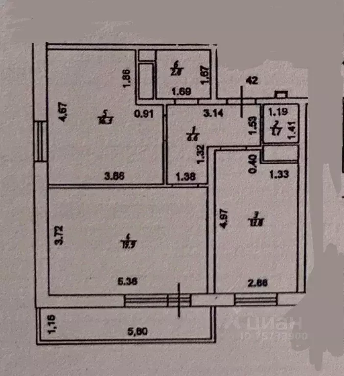 Квартира, 2 комнаты, 62 м - Фото 0