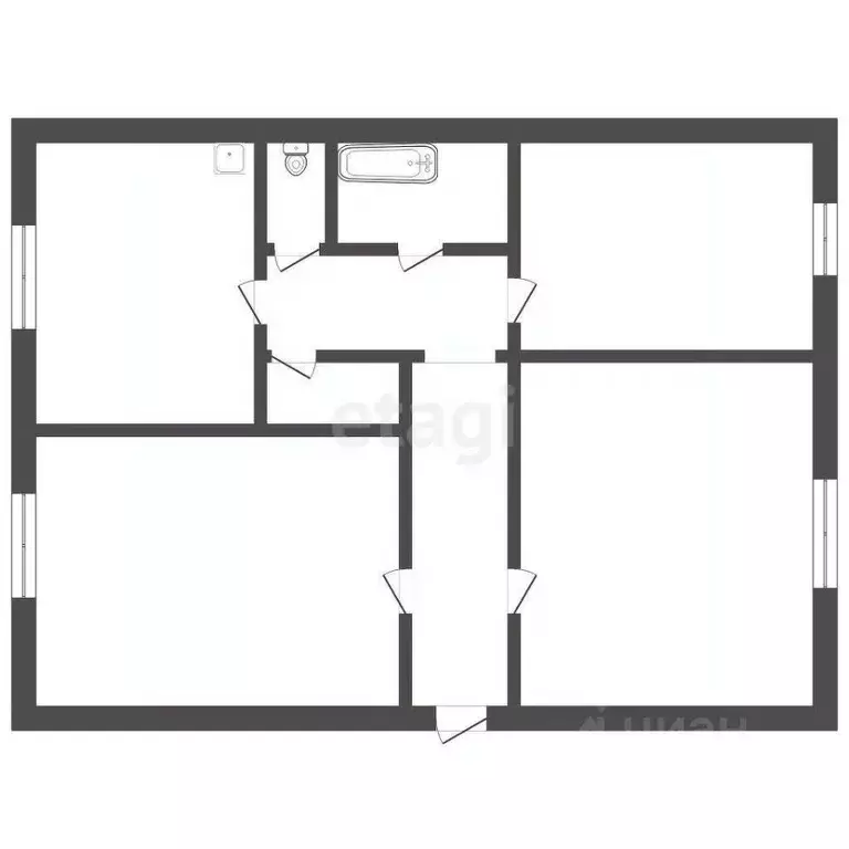 3-к кв. Челябинская область, Озерск ул. Пушкина, 10 (81.3 м) - Фото 2