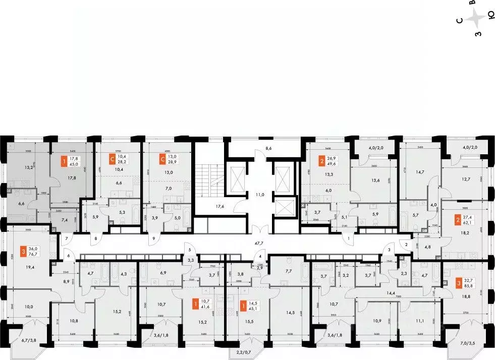 1-к кв. Нижегородская область, Нижний Новгород Черниговская ул. (45.0 ... - Фото 1