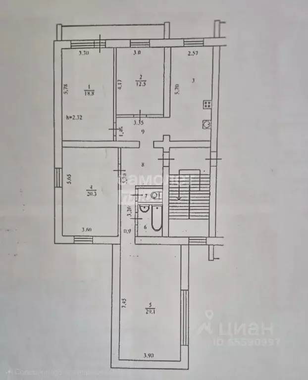 4-к кв. Иркутская область, Иркутск ул. Гоголя, 30 (120.0 м) - Фото 2