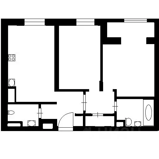 1-к кв. Самарская область, Самара Ташкентская ул., 173 (41.0 м) - Фото 2