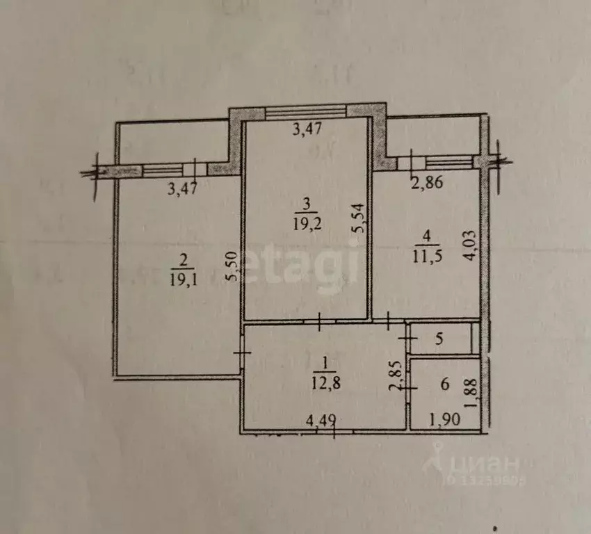 2-к кв. Липецкая область, Липецк ул. Тельмана, 90 (67.7 м) - Фото 1