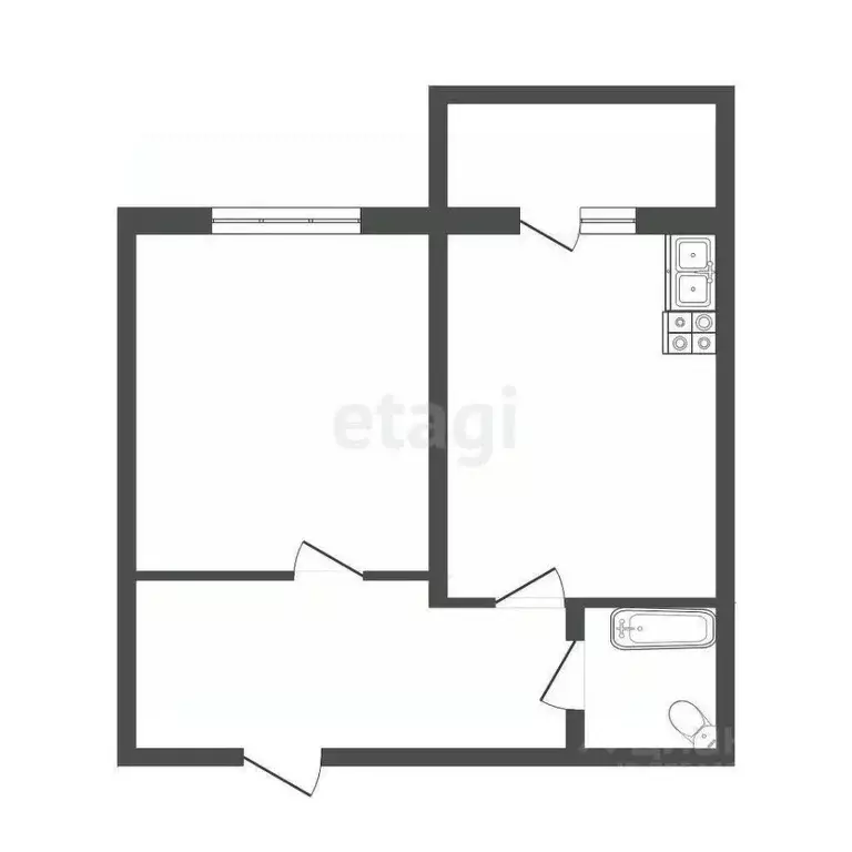 1-к кв. Оренбургская область, Оренбург ул. Фронтовиков, 6 (37.0 м) - Фото 1