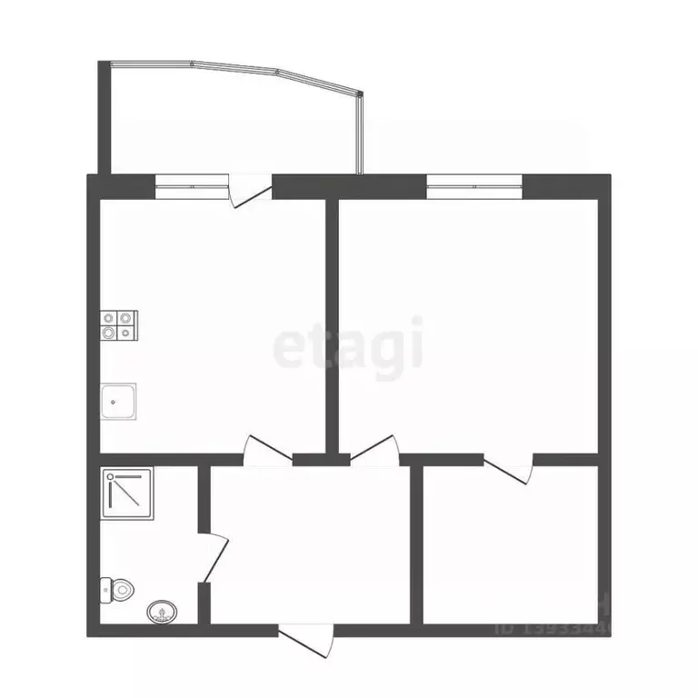 1-к кв. Тюменская область, Тюмень Амурская ул., 4 (41.3 м) - Фото 2