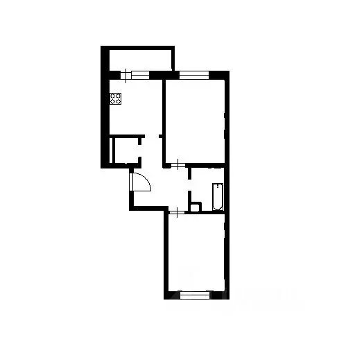 2-к кв. Санкт-Петербург ул. Адмирала Черокова, 20 (53.3 м) - Фото 2
