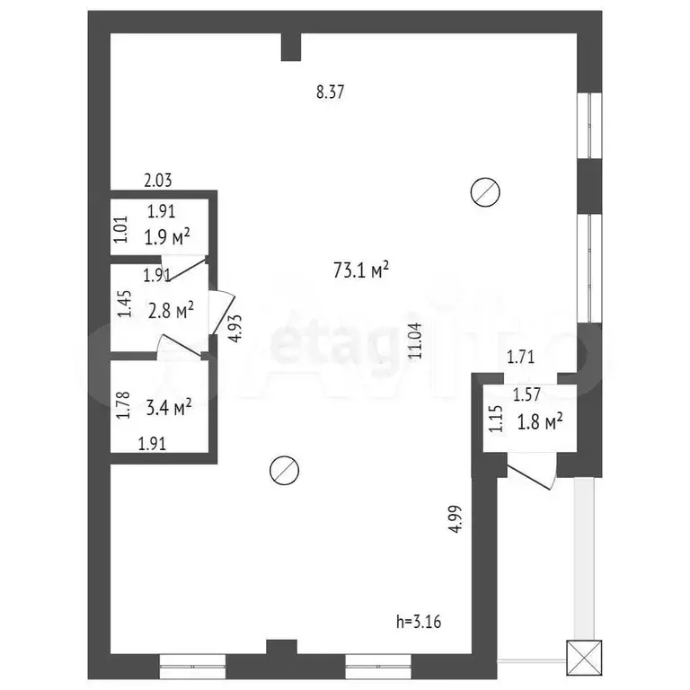 Продам помещение свободного назначения, 82.7 м - Фото 0