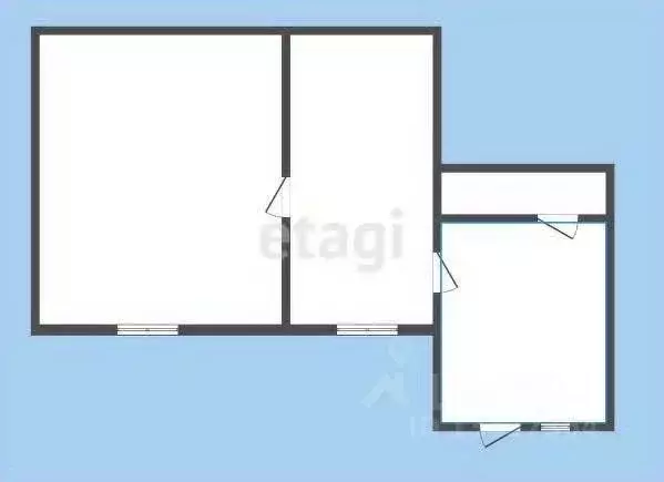 2-к кв. Курганская область, с. Кетово ул. Ленина, 98 (23.3 м) - Фото 2