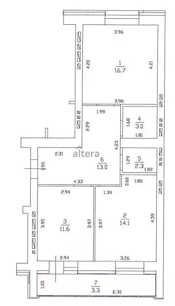 2-к кв. Татарстан, Казань ул. Азата Аббасова, 3 (60.7 м) - Фото 2