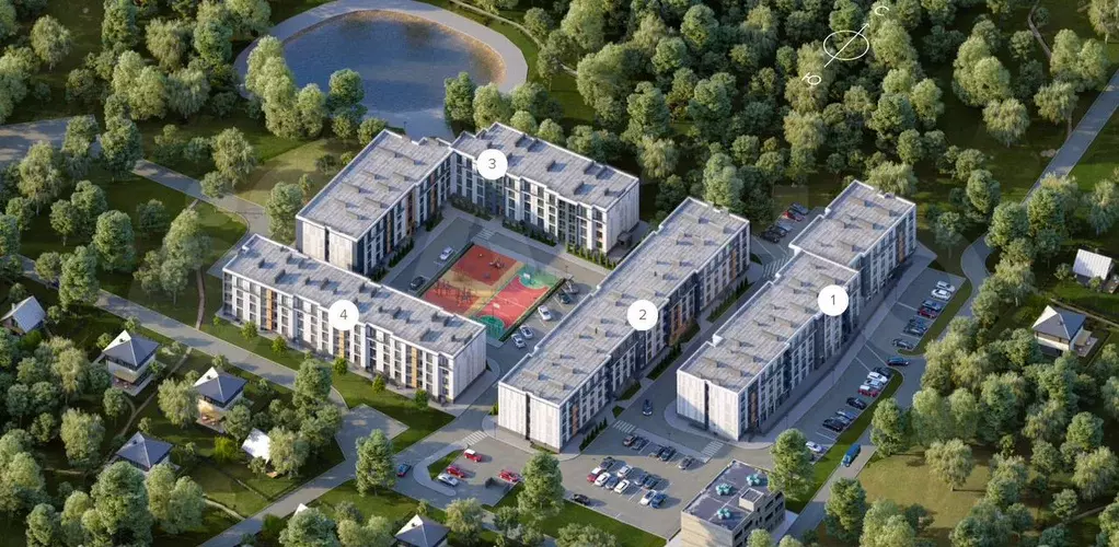 2-к. квартира, 56,2 м, 2/4 эт. - Фото 1