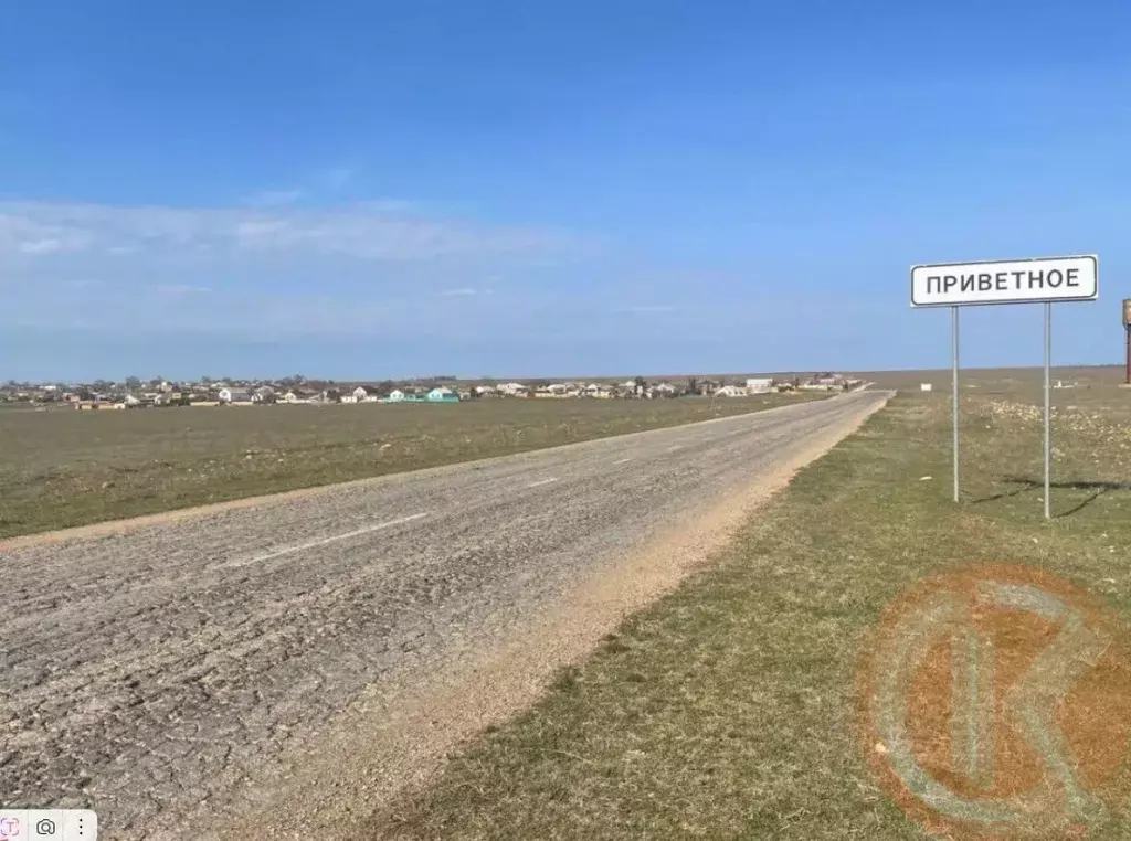 Участок в Крым, Сакский район, Штормовское с/пос, с. Приветное  (6.0 ... - Фото 2