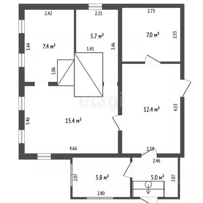 Дом в Новгородская область, Хвойнинский муниципальный округ, д. ... - Фото 2