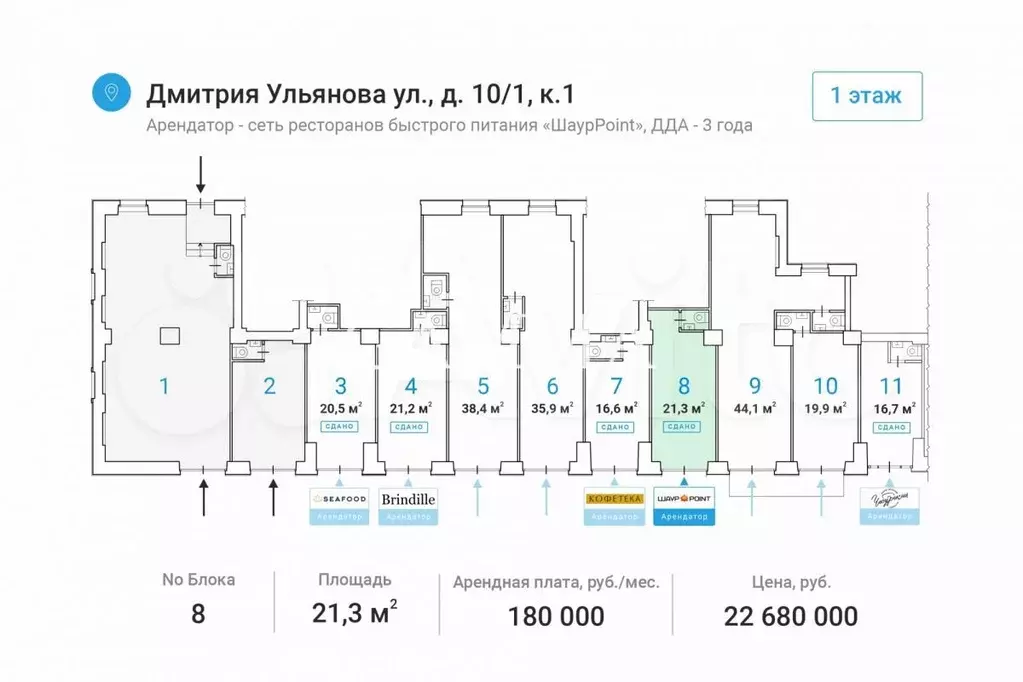 Свободное назначение, Дмитрия Ульянова ул., 10/1к1 - Фото 0