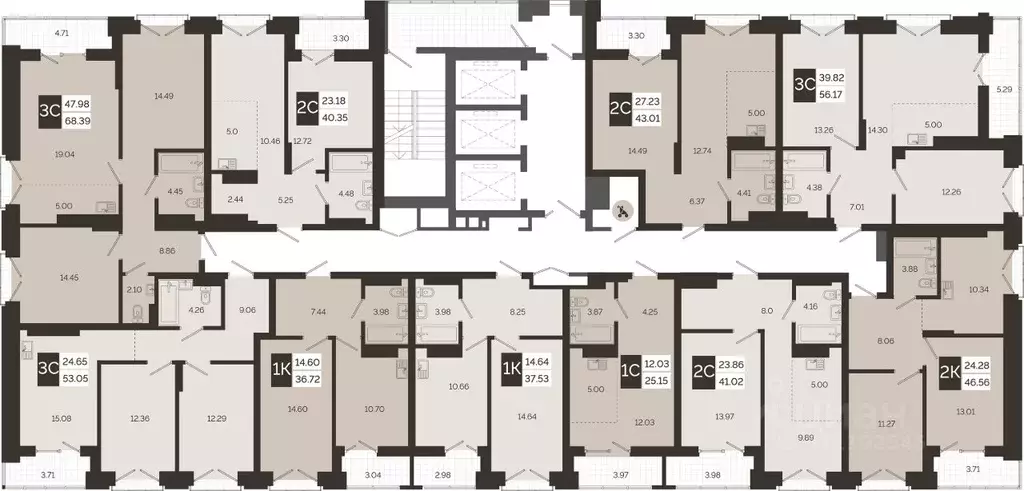 2-к кв. Новосибирская область, Новосибирск  (41.47 м) - Фото 1