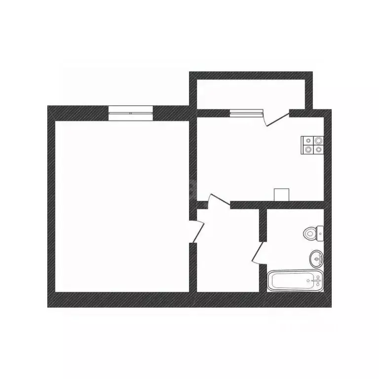 1-к кв. Смоленская область, Ярцево Кооперативная ул., 3 (35.9 м) - Фото 2
