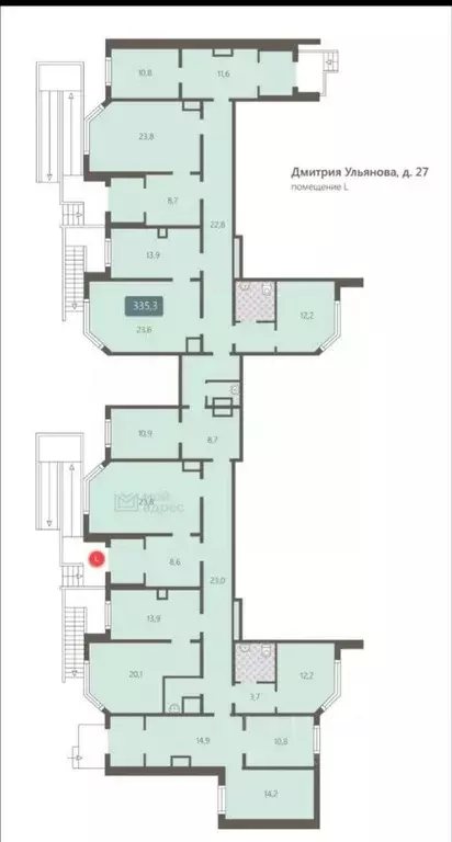 Помещение свободного назначения в Москва ул. Дмитрия Ульянова, 27 (145 ... - Фото 2