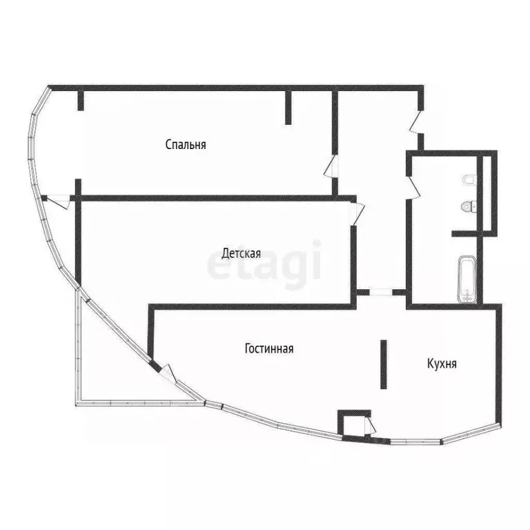3-к кв. Белгородская область, Белгород Садовая ул., 3А (102.4 м) - Фото 2