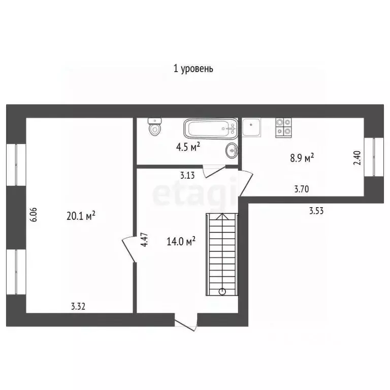 4-к кв. Хабаровский край, Ванинский район, Октябрьский рп Вокзальная ... - Фото 2