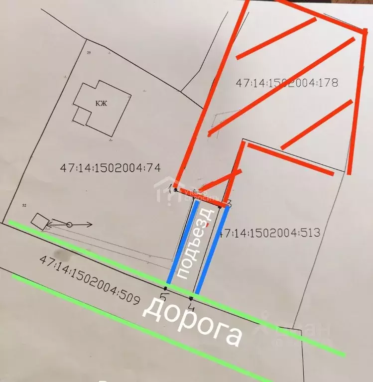 Участок в Ленинградская область, Ломоносовский район, Большая Ижора ... - Фото 2