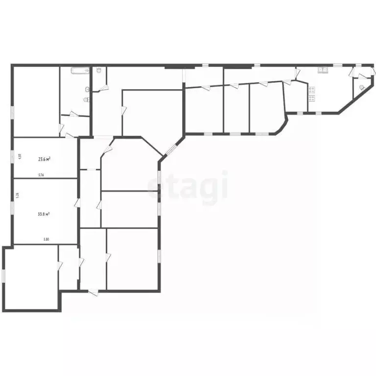Комната Санкт-Петербург ул. Рентгена, 4 (34.0 м) - Фото 2