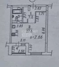 Студия Омская область, Омск ул. Крупской, 13/1 (39.5 м) - Фото 2