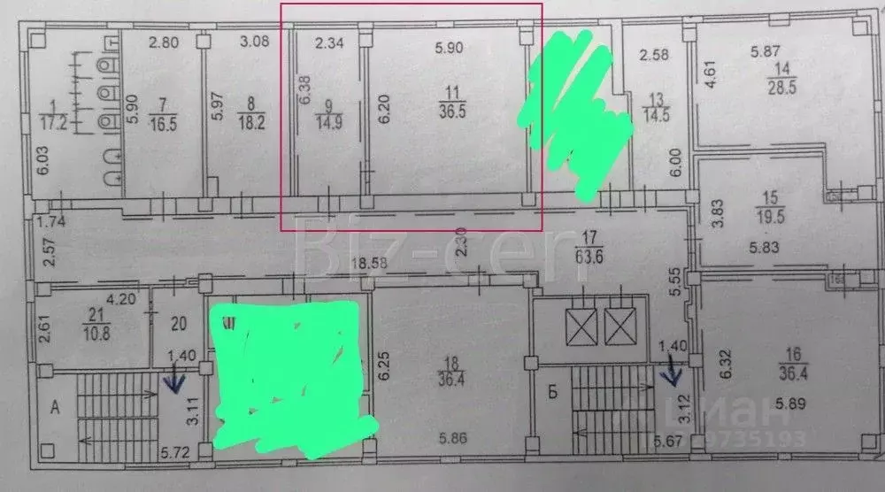Офис в Москва ул. Семеновский Вал, 6ГС3 (51 м) - Фото 1