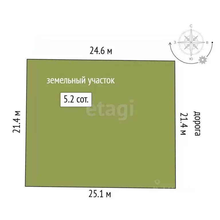 Участок в Крым, Симферополь ул. 35-я Коллективных Садов (5.24 сот.) - Фото 2