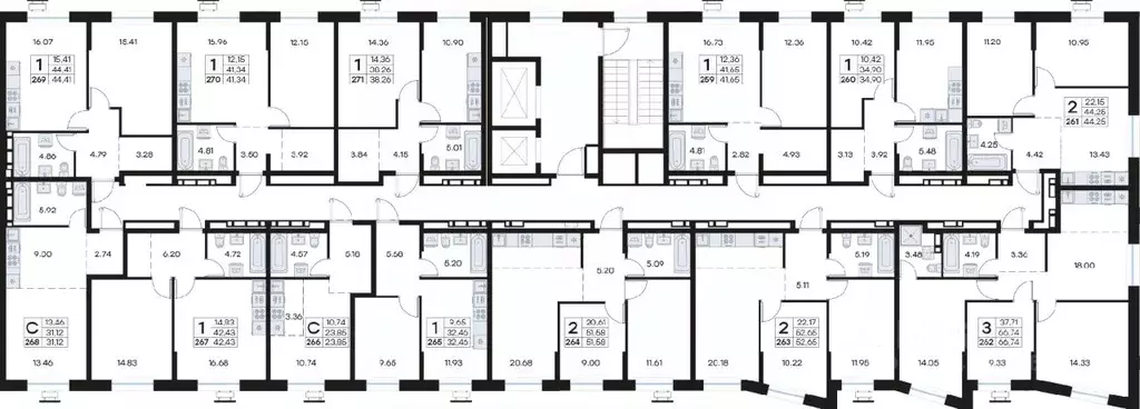 1-к кв. Приморский край, Владивосток Клуб 25 жилой комплекс, 1 (34.9 ... - Фото 2