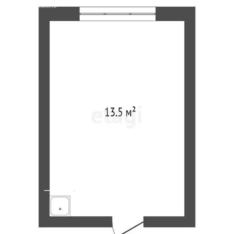 1к в -комнатной квартире (13.5 м) - Фото 1