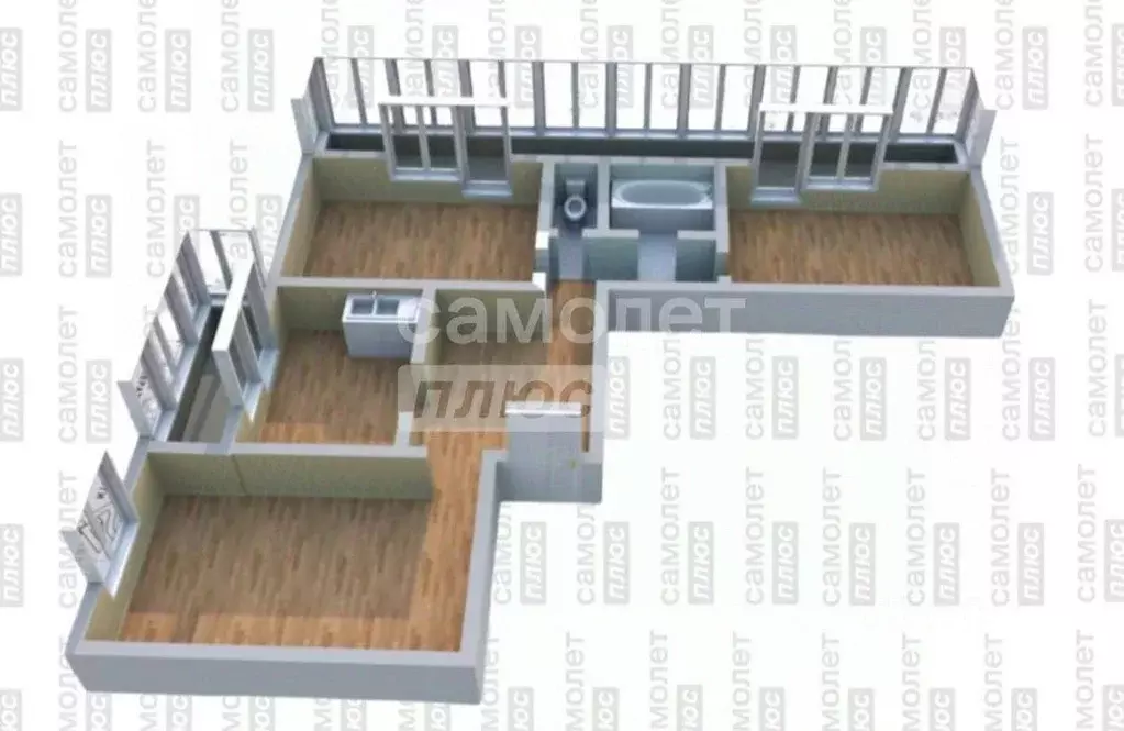 3-к кв. Иркутская область, Ангарск 7-й мкр, 14 (63.7 м) - Фото 2